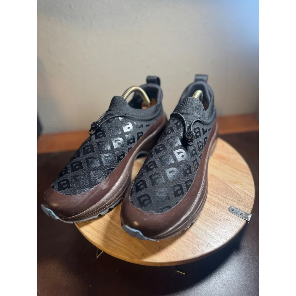 Veja Amelie Pichard Black Brown Logo Knit Slip On Sneakers Shoes Womens 7 - Picture 5 of 11